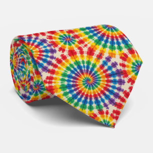Rainbow Psychedelic Tie Dye Neck Tie