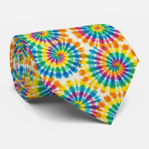 Rainbow Psychedelic Tie Dye Neck Tie