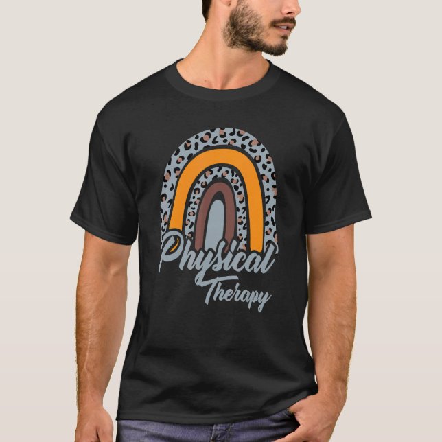 Rainbow PT PTA Therapy Physical Therapist T-Shirt (Front)