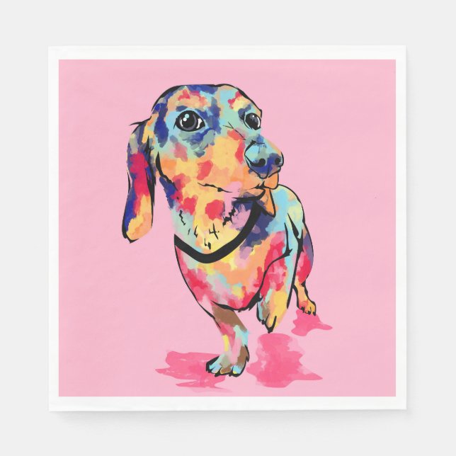 Rainbow Pup Napkin (Front)