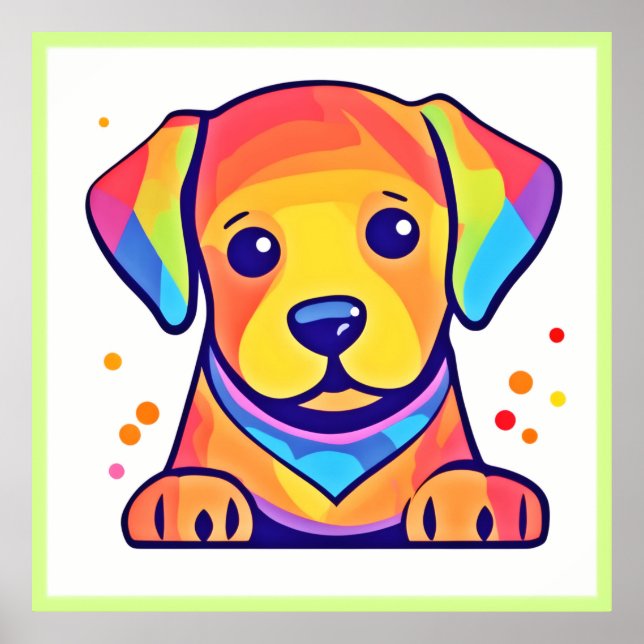 Rainbow Puppy Love Poster (Front)