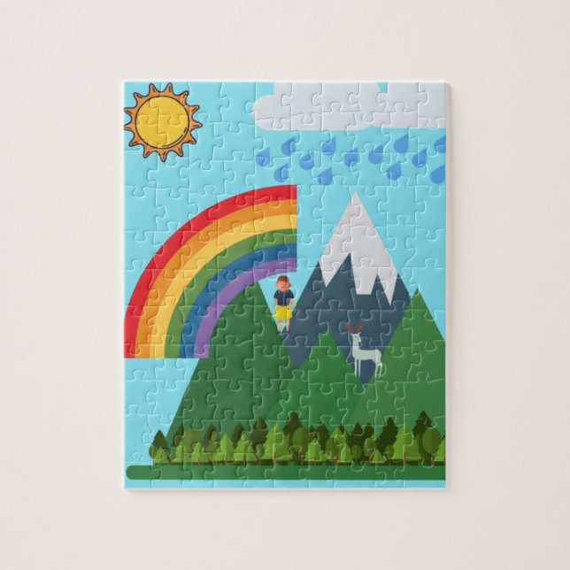 Rainbow puzzle for kids (Vertical)