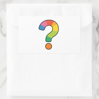 Rainbow Question Mark Sticker | Cute Fun Decal