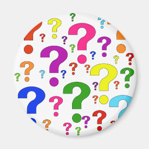 Rainbow Question Marks Magnet