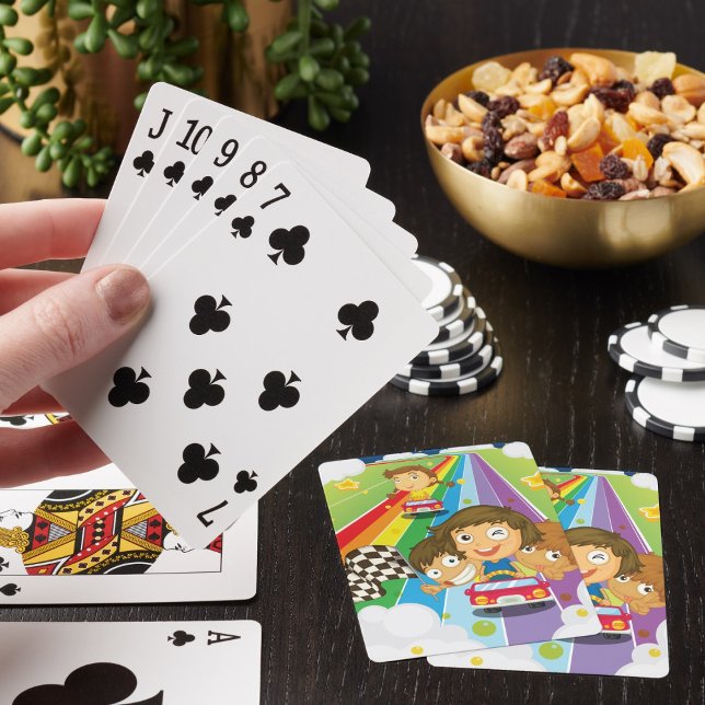 Rainbow Race Track Kids Playing Cards (Creator Uploaded)
