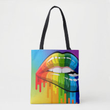 Rainbow racerback tote bag