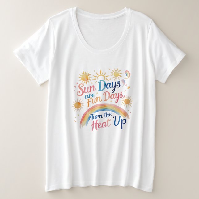 Rainbow Radiance – Women’s Plus Size Tee (Design Front)