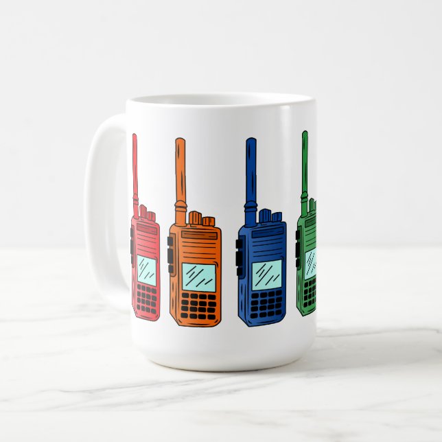 Rainbow Radio Coffee Mug (Front Left)