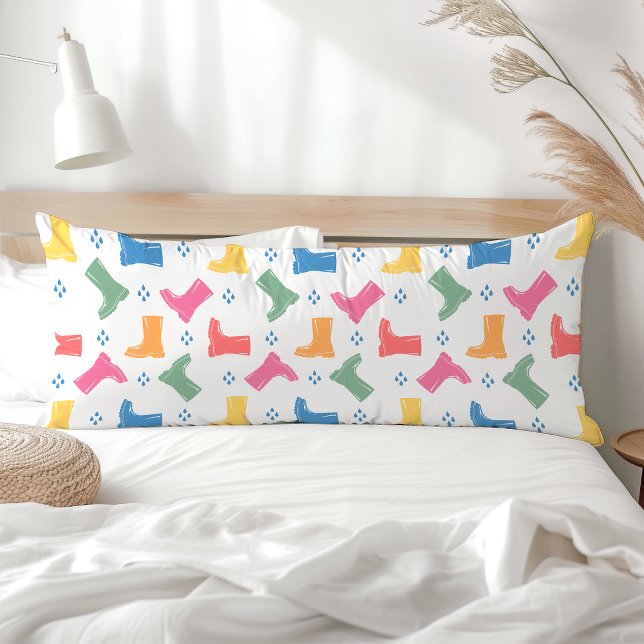 Rainbow Rain Boots Rainy Day Parade Collection Body Cushion (Creator Uploaded)