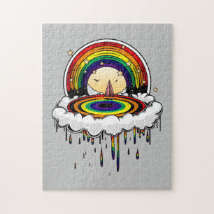 Rainbow Rain Jigsaw Puzzle
