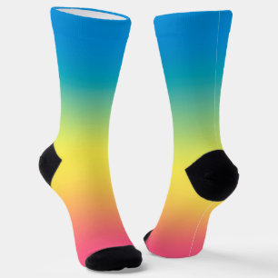 Rainbow Rain Socks