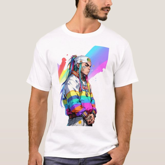Rainbow Rapper Vibes T-Shirt (Front)