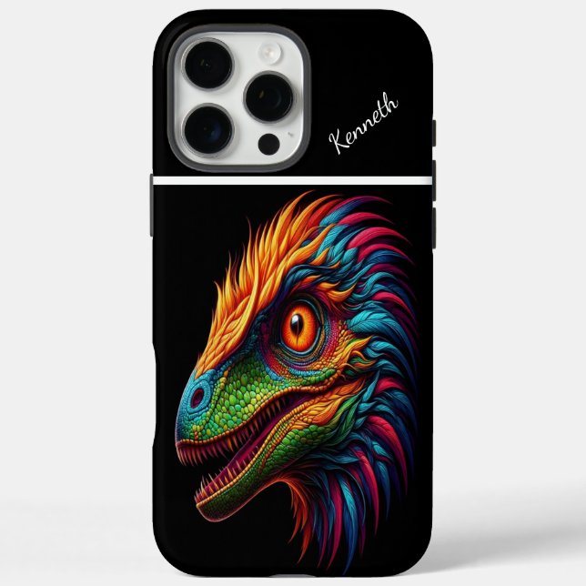 Rainbow Raptor's Gaze Case-Mate iPhone Case (Back)