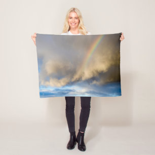 rainbow rebellion fleece blanket