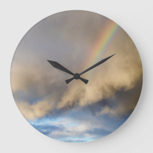 rainbow rebellion large clock