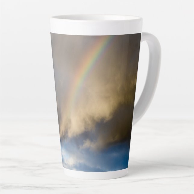 rainbow rebellion latte mug (Right Angle)