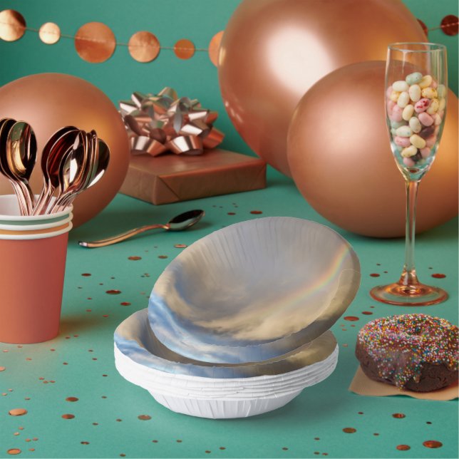 rainbow rebellion paper plate (Multi)