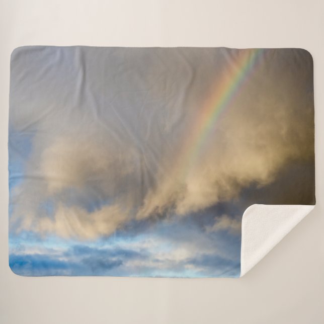 rainbow rebellion sherpa blanket (Front (Horizontal))