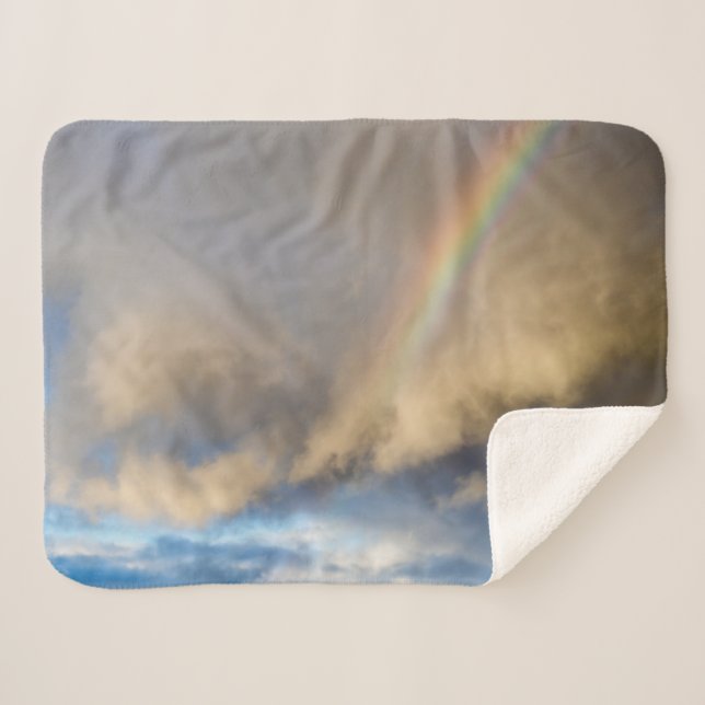 rainbow rebellion sherpa blanket (Front (Horizontal))