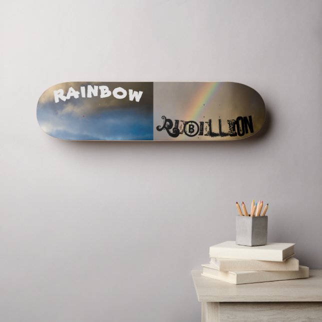 rainbow rebellion skateboard (Wall Art (Horz))