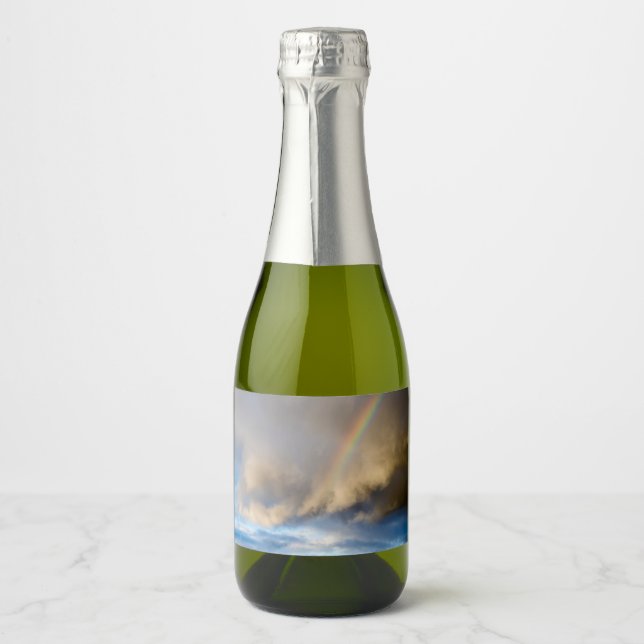 rainbow rebellion sparkling wine label (Front)
