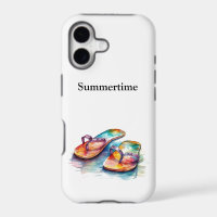 Rainbow Reef Flip Flops, custom