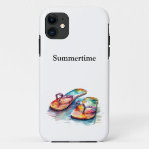 Rainbow Reef Flip Flops, custom Case-Mate iPhone Case
