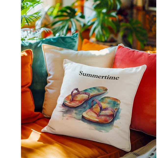 Rainbow Reef Flip Flops, custom Cushion (Creator Uploaded)