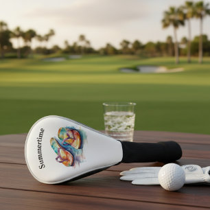 Rainbow Reef Flip Flops, custom Golf Head Cover
