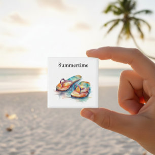 Rainbow Reef Flip Flops, custom Magnet