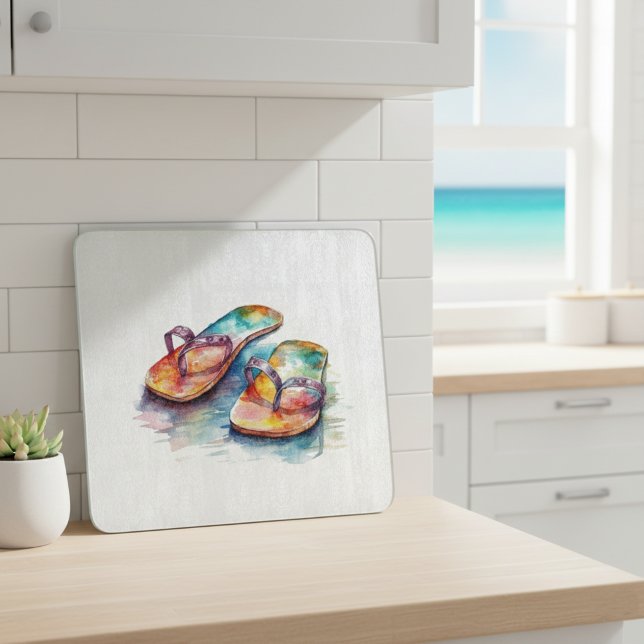 Rainbow Reef Flip Flops Cutting Board (Creator Uploaded)