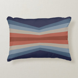 Rainbow reflection in retro style decorative cushion