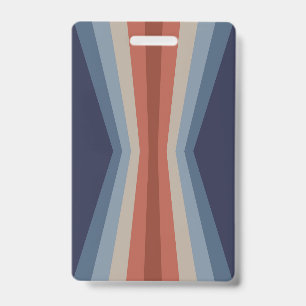 Rainbow reflection in retro style ID badge