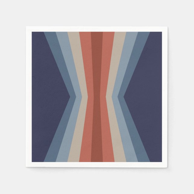 Rainbow reflection in retro style napkin (Front)