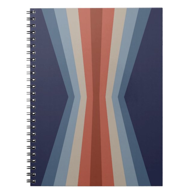 Rainbow reflection in retro style notebook (Front)