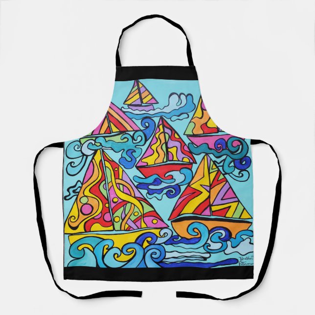 Rainbow Regatta  Apron (Front)