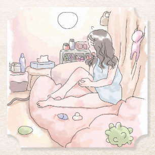 Rainbow Relaxation Paper Coaster