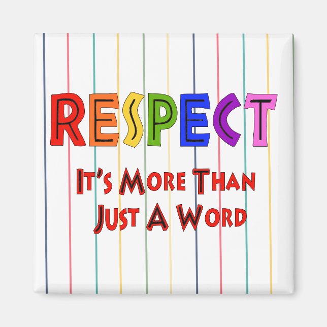 Rainbow Respect Magnet (Front)
