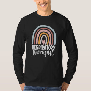Rainbow Respiratory Therapy RT Therapist Rrt Care T-Shirt