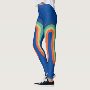 Rainbow Retro Stripe Leggings