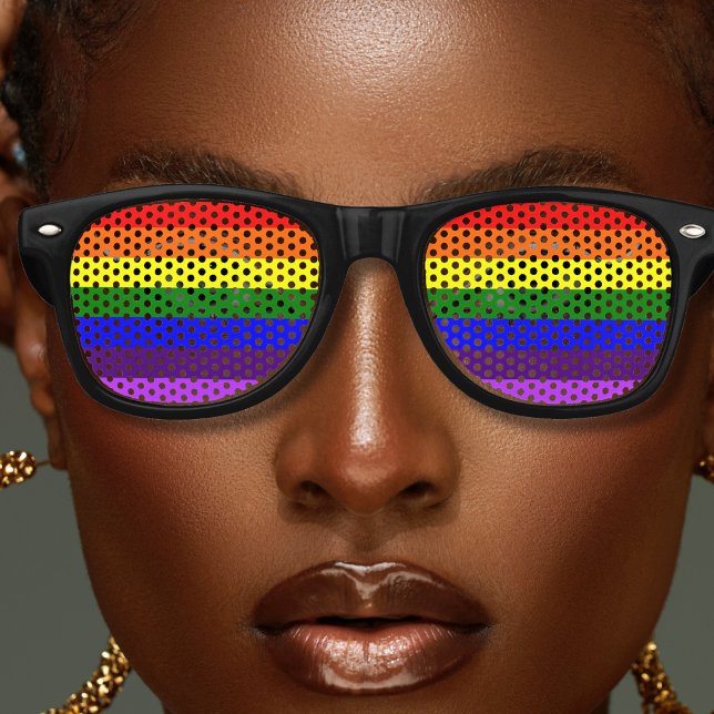 Rainbow Retro Sunglasses (rainbow retro sunglasses)