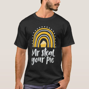 rainbow retro vintage Mr Steal Your Pie Thanksgivi T-Shirt