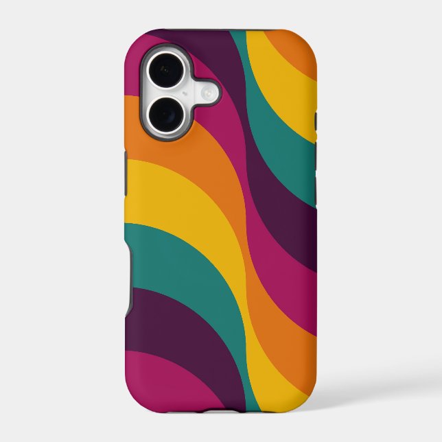 Rainbow Retro Wavy Pattern 2 (Back)