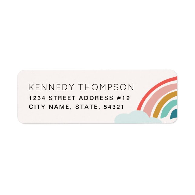 Rainbow Return Address (Front)