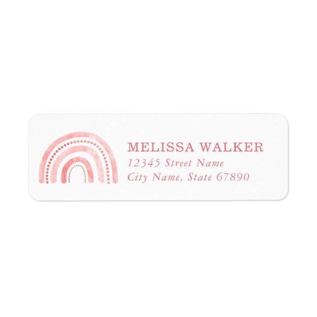 Rainbow Return Address Labels (Front)