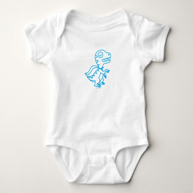 Rainbow Rex Tee: Blue T-Shirt (Front)