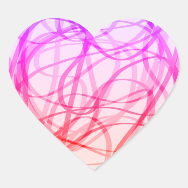 Rainbow Rhapsody Heart Sticker (Front)