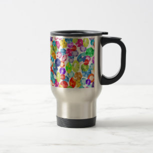 rainbow rhinestones travel mug