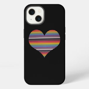 Rainbow Ribbon Cable Heart iPhone 7 Plus Case