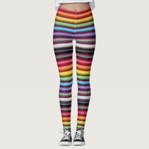 Rainbow Ribbon Cable Horizontal Leggings